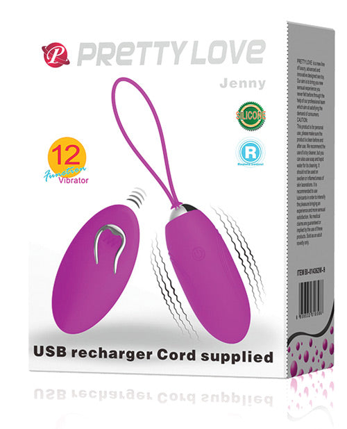 Pretty Love Jenny 遙控子彈-紫紅色 Product Image.