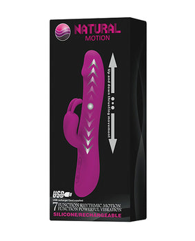 Pretty Love Natural Motion Thrusting Rabbit 7 Function - Fuchsia - Featured Product Image