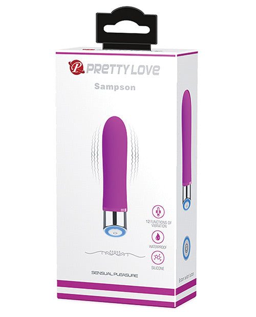 Minivibrador suave fucsia Sampson Smooth de Pretty Love - featured product image.