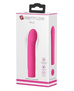Pretty Love Mick 10 Function Silicone Vibrator - Fuchsia