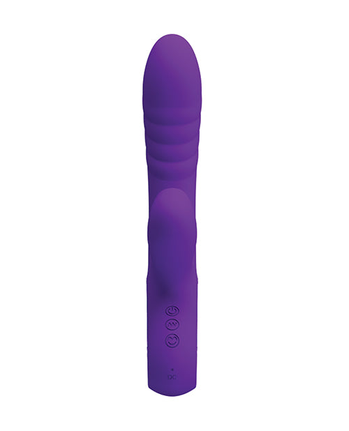 Pretty Love Jersey Sucking & Vibrating Rabbit - Purple Product Image.
