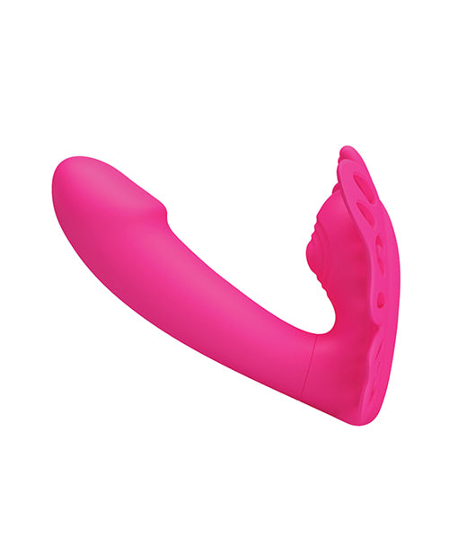 Vibrador de mariposa portátil con motor dual Katherine de Pretty Love Product Image.