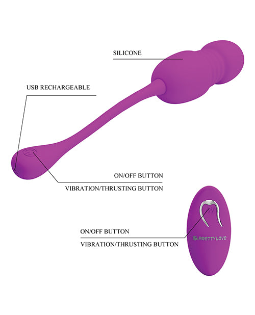 Pretty Love Callieri: Remote Thrusting Egg - Ultimate Pleasure Experience 🚀 Product Image.