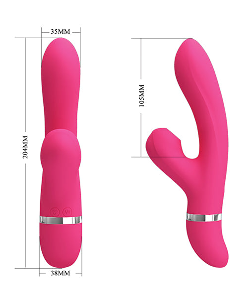 Pretty Love Willow Sucking Rabbit: Vibrador de doble estimulación definitivo Product Image.