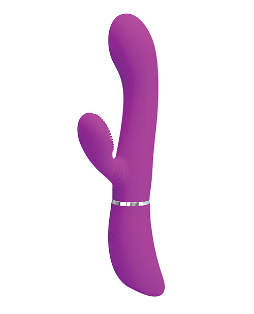 Pretty Love Side to Side Moving Rabbit Clitoris Vibrator in Fuchsia Product Image.