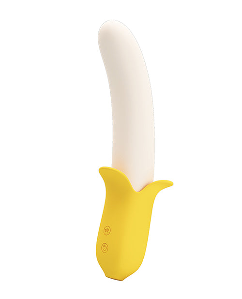 Vibrador de empuje Banana Geek de Pretty Love - Amarillo Product Image.