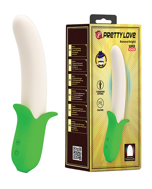 Pretty Love Baa Knight Vibrator in Vibrant Green centered on a white background - featured product image.