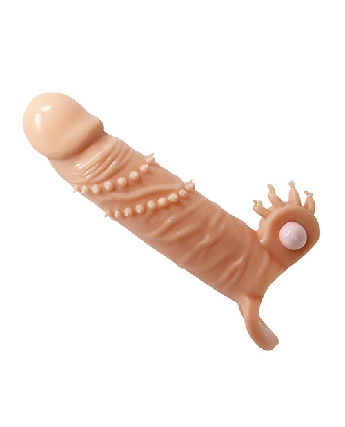Pretty Love Connor 6.7" Vibrating Penis Sleeve - Ivory Product Image.