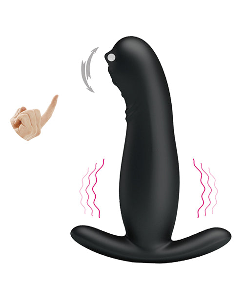 Masajeador de próstata con cuentas rodantes Mr. Play - Negro Product Image.
