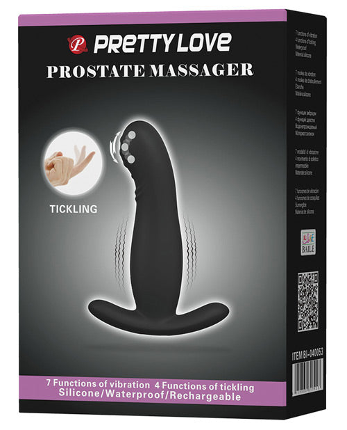 Eudora Vibrating Prostate Massager - 7 Function Indulgence in Black - featured product image.