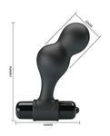 Mr. Play Silicone Anal Vibro Plug - Black: 10 Vibration Modes