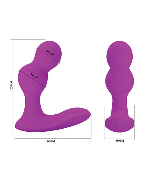 Pretty Love Terrance Dual Stimulator in Fuchsia Product Image.