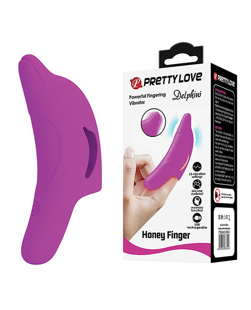 Pretty Love Delphini 海豚 Honey Finger Vibe - 紫紅色 - featured product image.