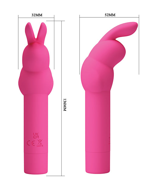 Pretty Love Gerardo Bunny: 10 Vibration Modes, Waterproof, Travel-Friendly Silicone Vibrator Product Image.