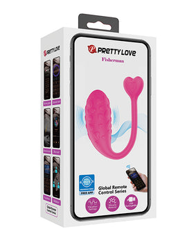 Pretty Love Fisherman Vibrating Egg - Hot Pink - Featured Product Image
