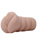 Crazy Bull Realistic Vagina Masturbator Sleeve - Ivory