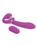 Pretty Love Thunderbird Electrostim Strapless Strap On in Fuchsia