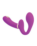 Pretty Love Thunderbird Electrostim Strapless Strap On in Fuchsia