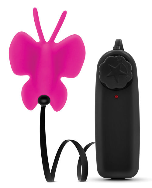 Blush Luxe Butterfly Teaser: Customisable Pleasure in Fuchsia Product Image.