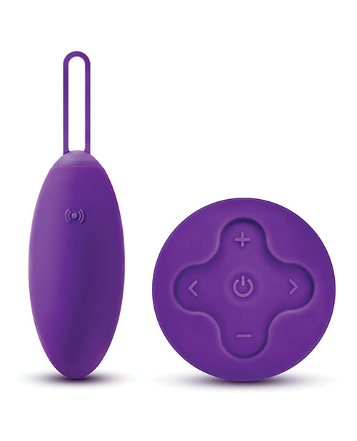Blush Wellness Imara Vibrating Egg with Remote - Purple Product Image.
