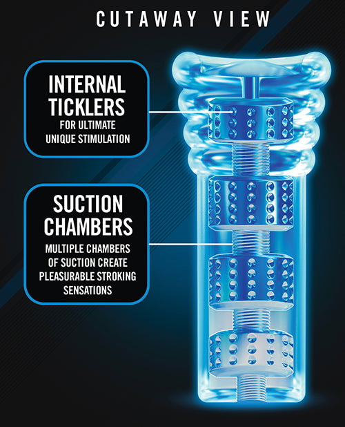 Glow-in-the-Dark Self-Lubricating Stroker - Ultimate Pleasure Product Image.