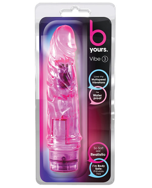 B Yours Vibe #4 Vibrador realista de 8 pulgadas Product Image.