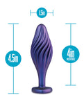 Sapphire Swirling Bling Anal Plug: Elegance Meets Sensation