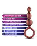 Blush Anal Adventures Matrix Beaded Loop Plug - Copper: Comfort, Safety, Pleasure