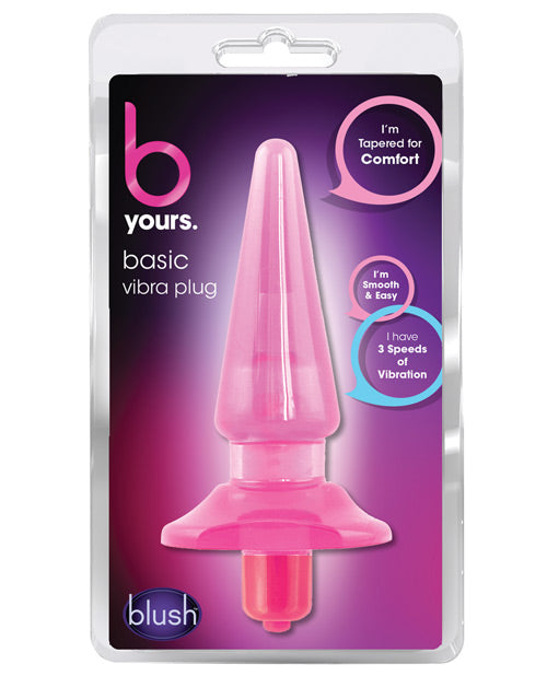 Blush Novelties Basic Vibra Anal Plug - A Journey of Sensation Product Image.