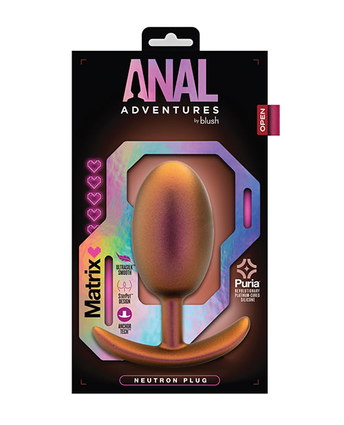 Blush Anal Adventures Matrix Neutron Plug in Copper: Un viaje al éxtasis Product Image.