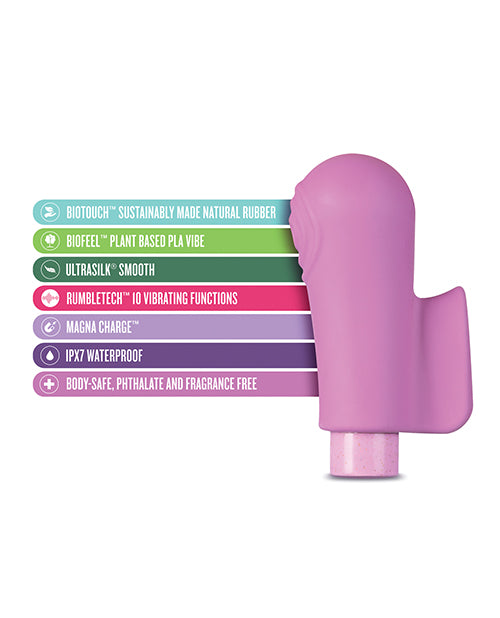 Blush Gaia Eco Delight Sustainable Pleasure Vibrator in Purple Product Image.