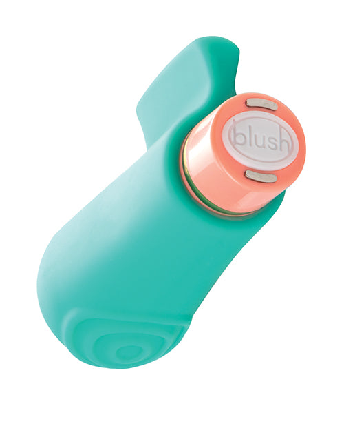 Blush Aria Sensual AF Teal Vibrador: 10 Funciones, Resistente al agua, Punta Curva Product Image.