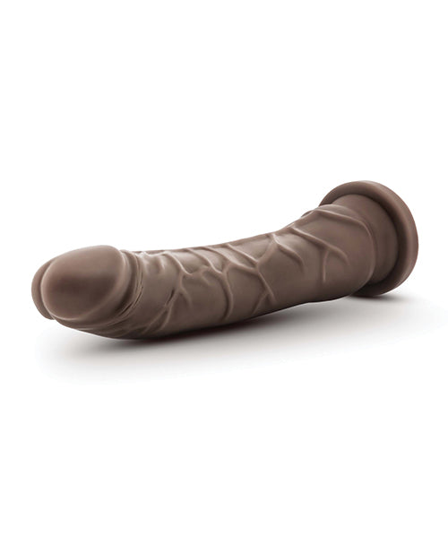 Blush Dr. Skin Plus 7" Chocolate Posable Dildo Product Image.