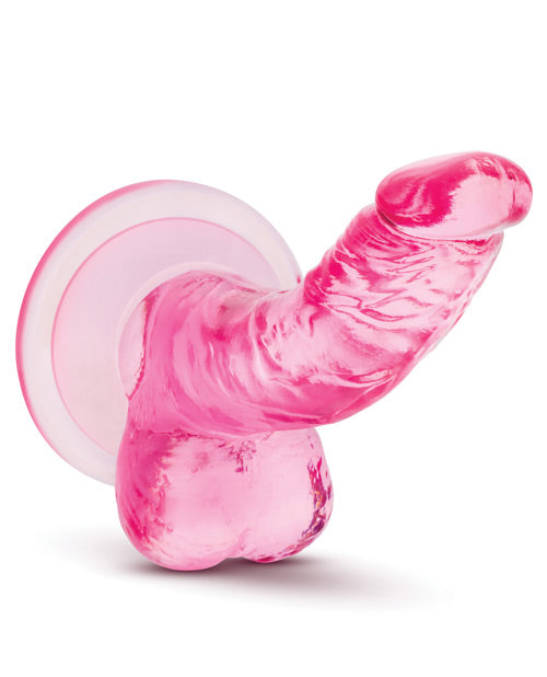 Naturally Yours 4" Mini Cock - Pink: A Sensational Adventure Awaits Product Image.