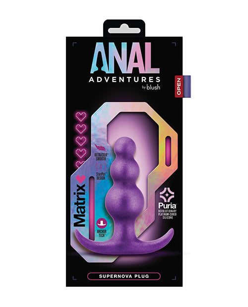 Blush Anal Adventures Matrix Supernova Plug - Púrpura Product Image.