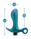 Blush Anal Adventures Matrix Teleportation Plug - Lunar Blue: 10 Adjustable Vibration Settings