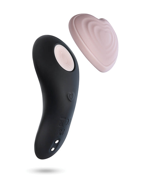 Blush Temptasia Heartbeat Panty Vibe - Pink & Black Product Image.