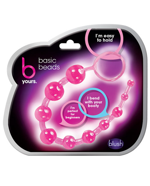 Blush B Yours Anal Beads: felicidad para principiantes Product Image.
