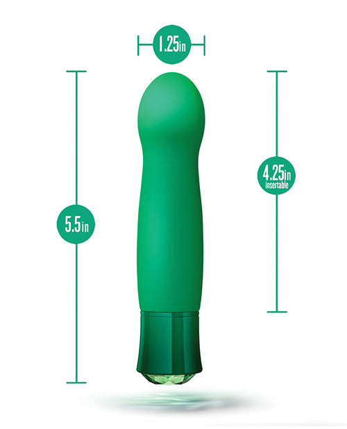 Vibrador de punto G esmeralda encantador de Oh My Gem Product Image.