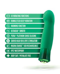 Vibrador de punto G esmeralda encantador de Oh My Gem