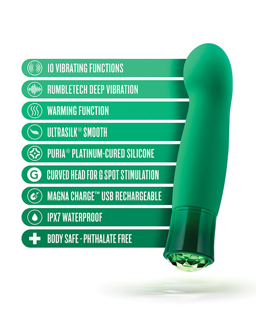 Oh My Gem Enchanting Emerald G-Spot Vibrator Product Image.