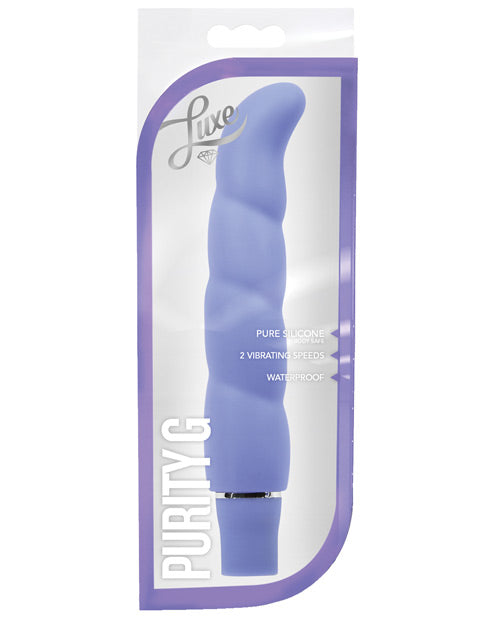 Blush Luxe Purity G Vibrador de Silicona - Elegant Pleasure Product Image.