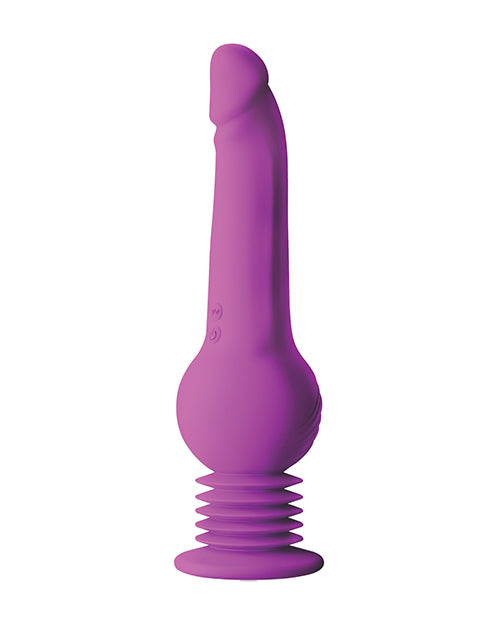 Blush Impressions New York Gyro Quake Dildo - Purple Product Image.