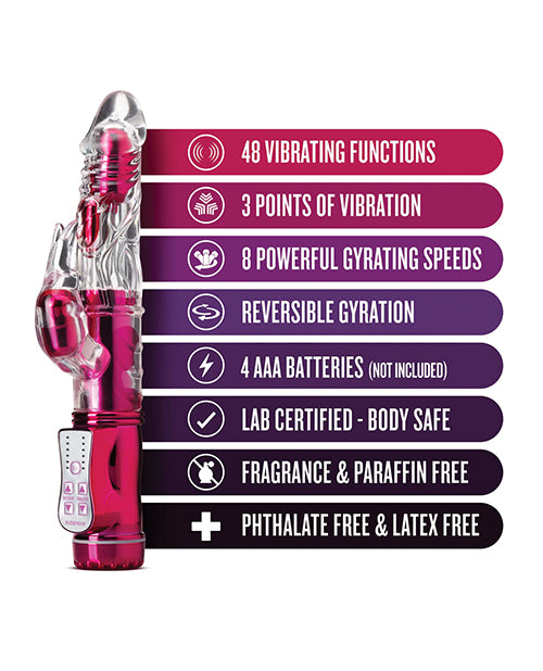 Blush Sexy Things Frisky Rabbit Pink Vibrator Product Image.