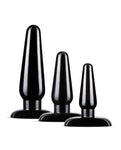 Blush Anal Adventures Basic Plug Kit in Black: Your Gateway to Anal Ecstasy