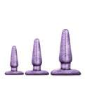 Kit de entrenamiento anal Purple Swirl: entrenamiento progresivo, diseño cómodo, materiales de primera calidad