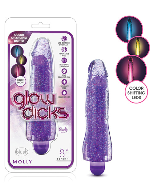 Blush Glow Dicks 閃光振動器 - Molly: Sparkling Pleasure 振動器 Product Image.