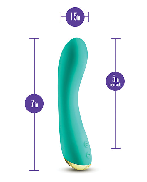Blush Aria Luscious AF Teal Vibrator: Luxurious Pleasure & Safety Product Image.