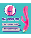 Blush Aria Pleasin' AF - Vibrador de doble acción fucsia: abraza el éxtasis