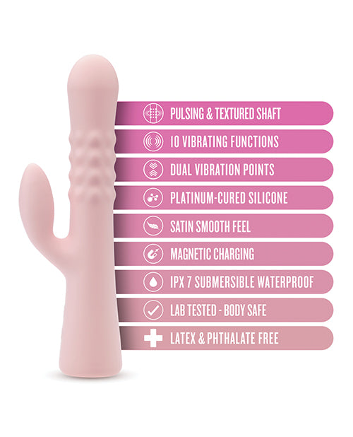 Blush Jaymie Rabbit Vibrator - Embrace Sensual Enchantment Product Image.